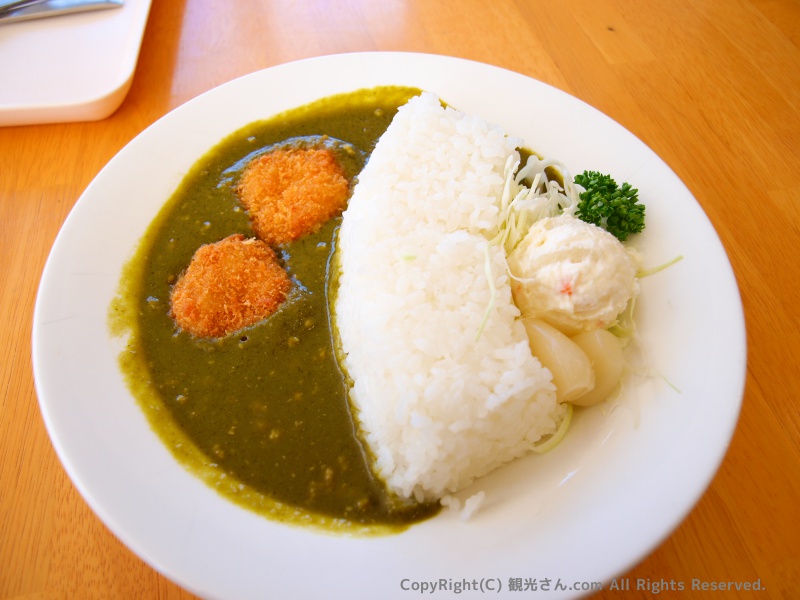 「黒部ダムカレー」はグリーンカレー