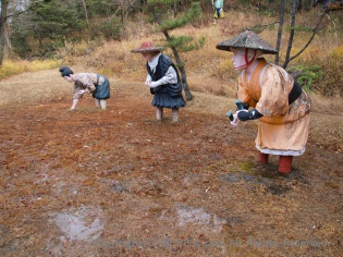御田植のシーン