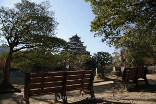公園外のベンチから