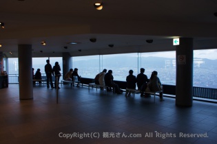 函館山の屋内展望台