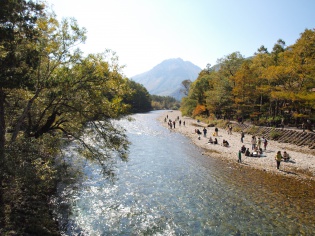 河童橋から下流側