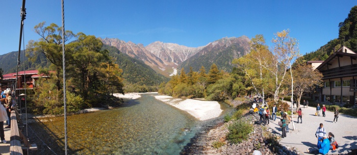 河童橋からの風景