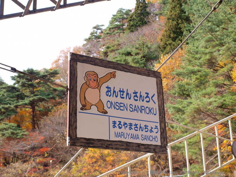 温泉山麓駅にある駅看板