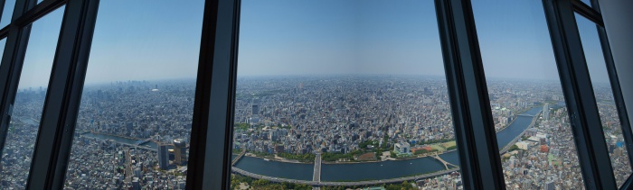 東京スカイツリー 天望デッキからの景色